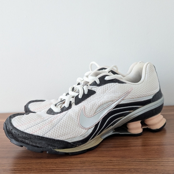 Nike Shox BRS1000 Running Shoes Sneakers White Black Size 7 - Picture 7 of 10